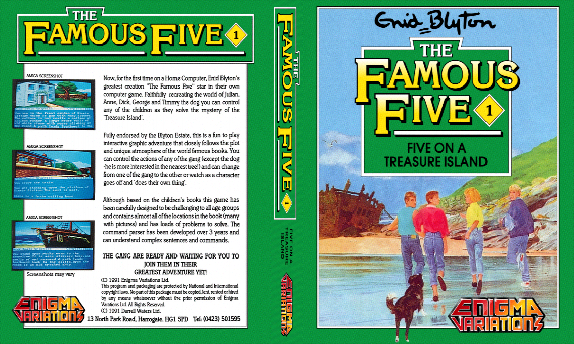 Famous Five, The - Five On A Treasure Island — box-texture (EU)