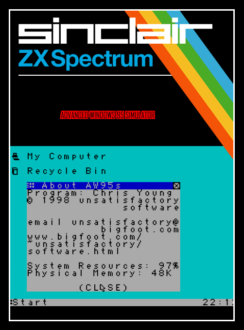 Advanced Windows 95 Simulator box art