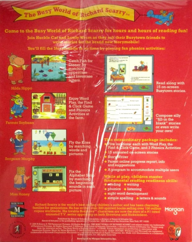 The Busy World of Richard Scarry Best Reading Program Ever — box-2D-back (WOR)