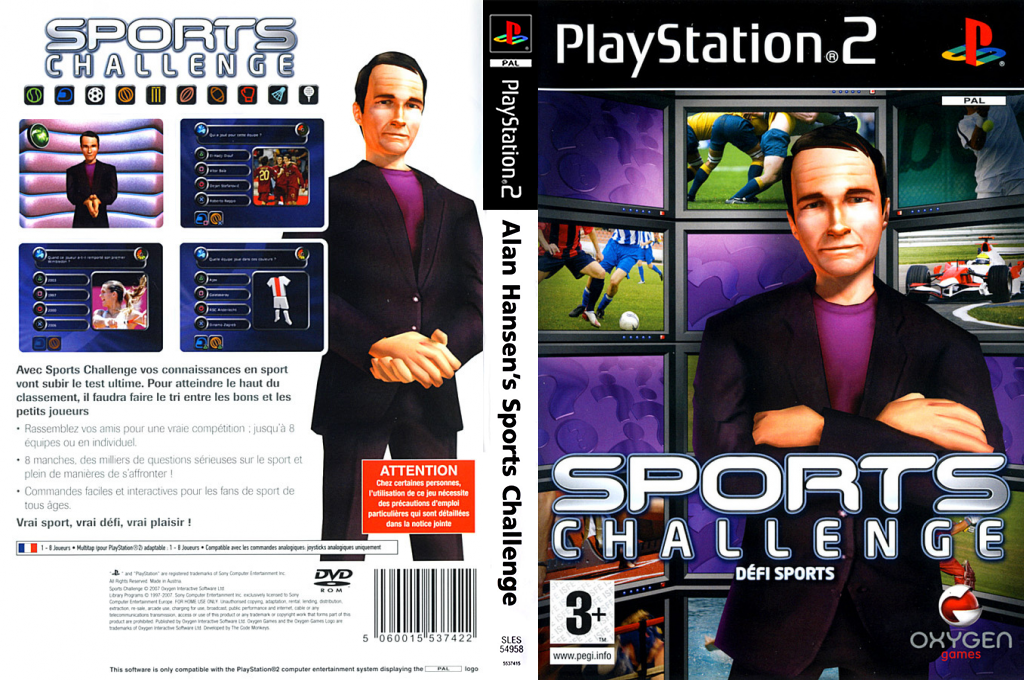 Alan Hansen's Sports Challenge — box-texture (FR)