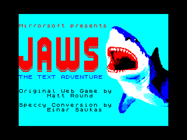 Jaws - The Text Adventure — sstitle (WOR)