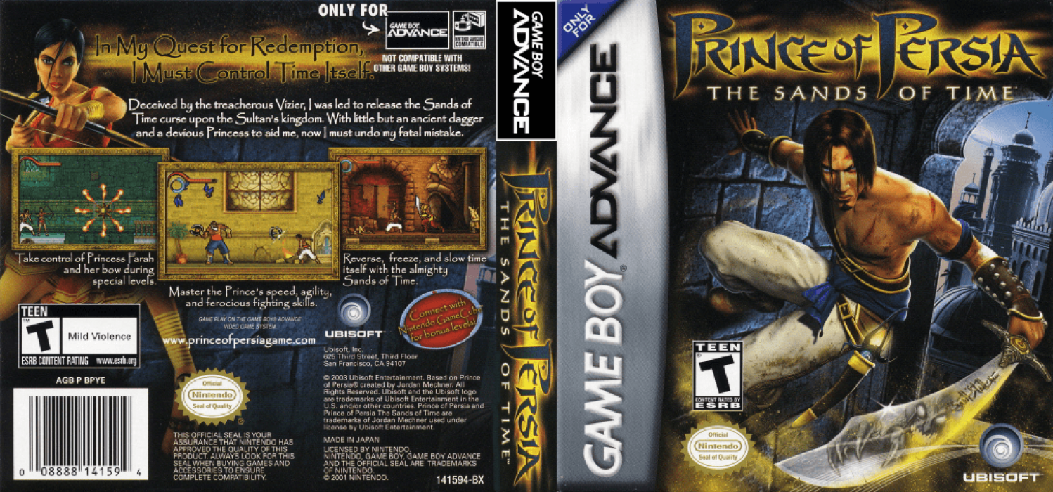 Prince of Persia - The Sands of Time — box-texture (US)