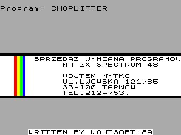 Chop Lifter — sstitle (WOR)
