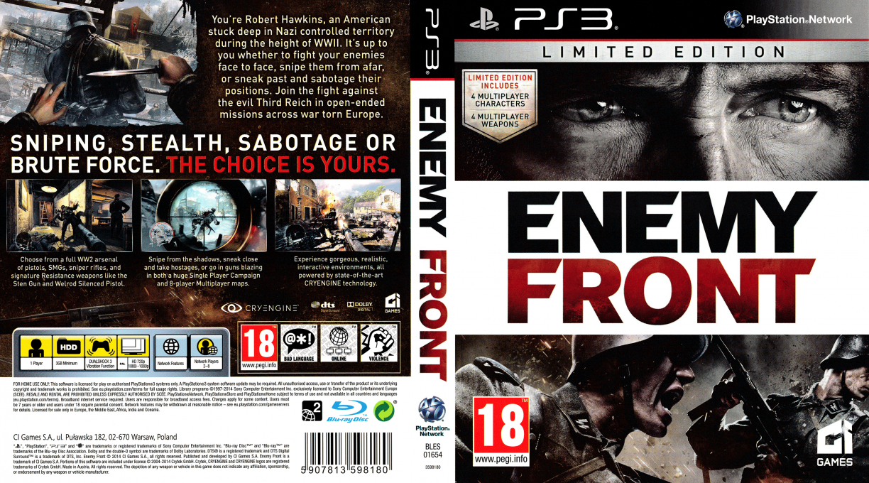 Enemy Front — box-texture (EU)
