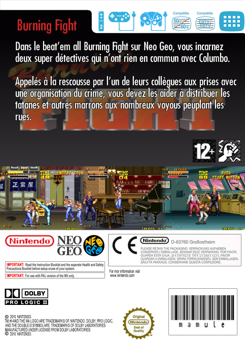 Burning Fight — box-2D-back (FR)