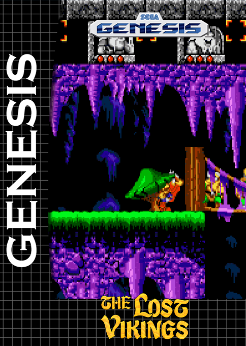 Lost Vikings, The — box-2D (SS)