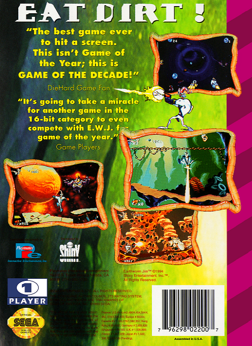 Earthworm Jim — box-2D-back (US)