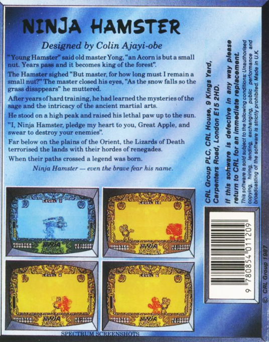 Ninja Hamster — box-2D-back (EU)