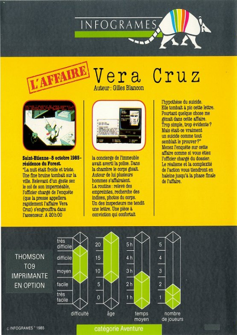 Affaire Véra Cruz, L' — box-2D-back (WOR)