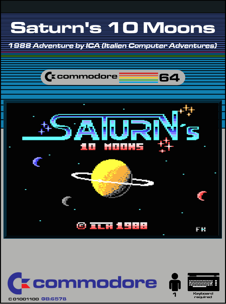 Saturn's 10 Moons box art