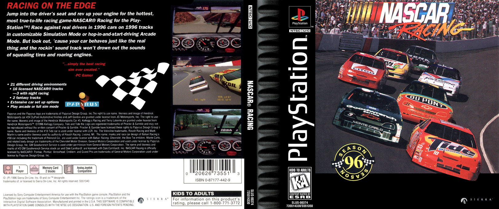 Nascar Racing — box-texture (US)
