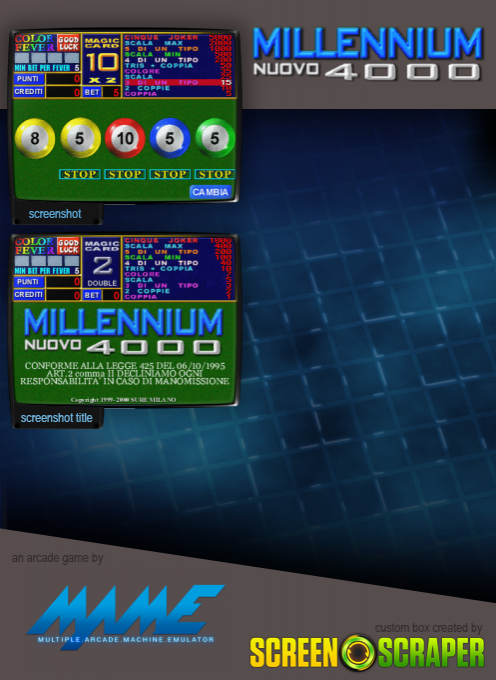 Millennium Nuovo 4000 — box-2D-back (SS)