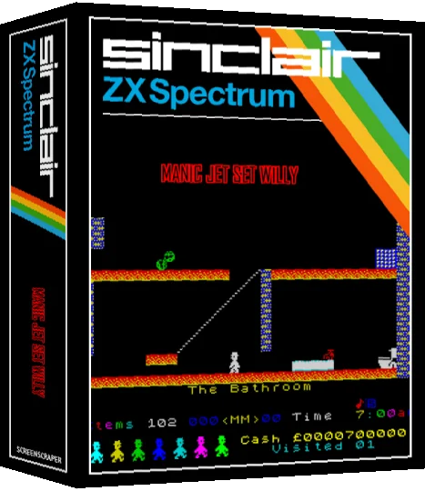 Manic Jet Set Willy — box-3D (SS)