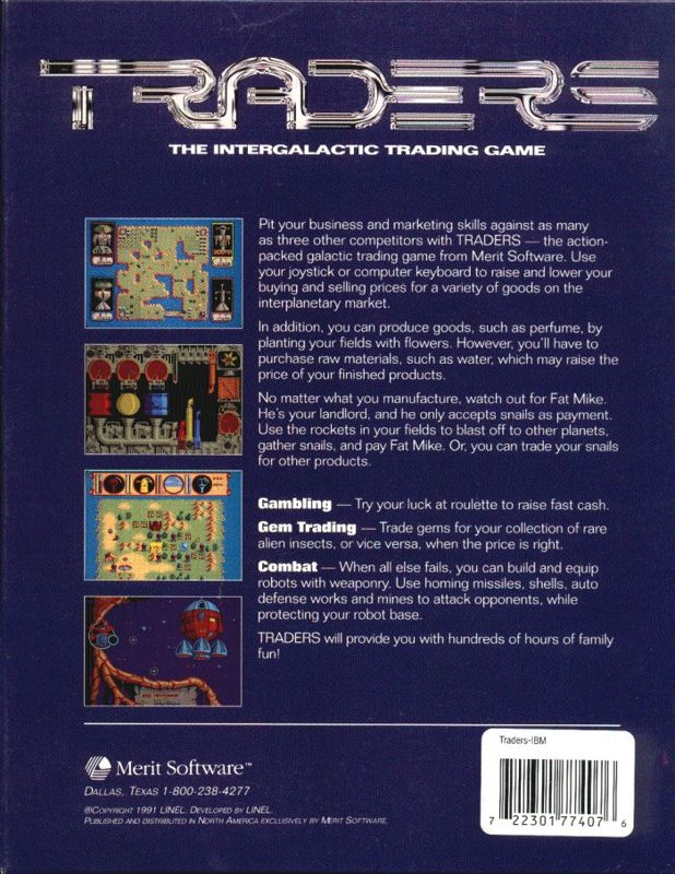 Traders - The Intergalactic Trading Game — box-2D-back (US)