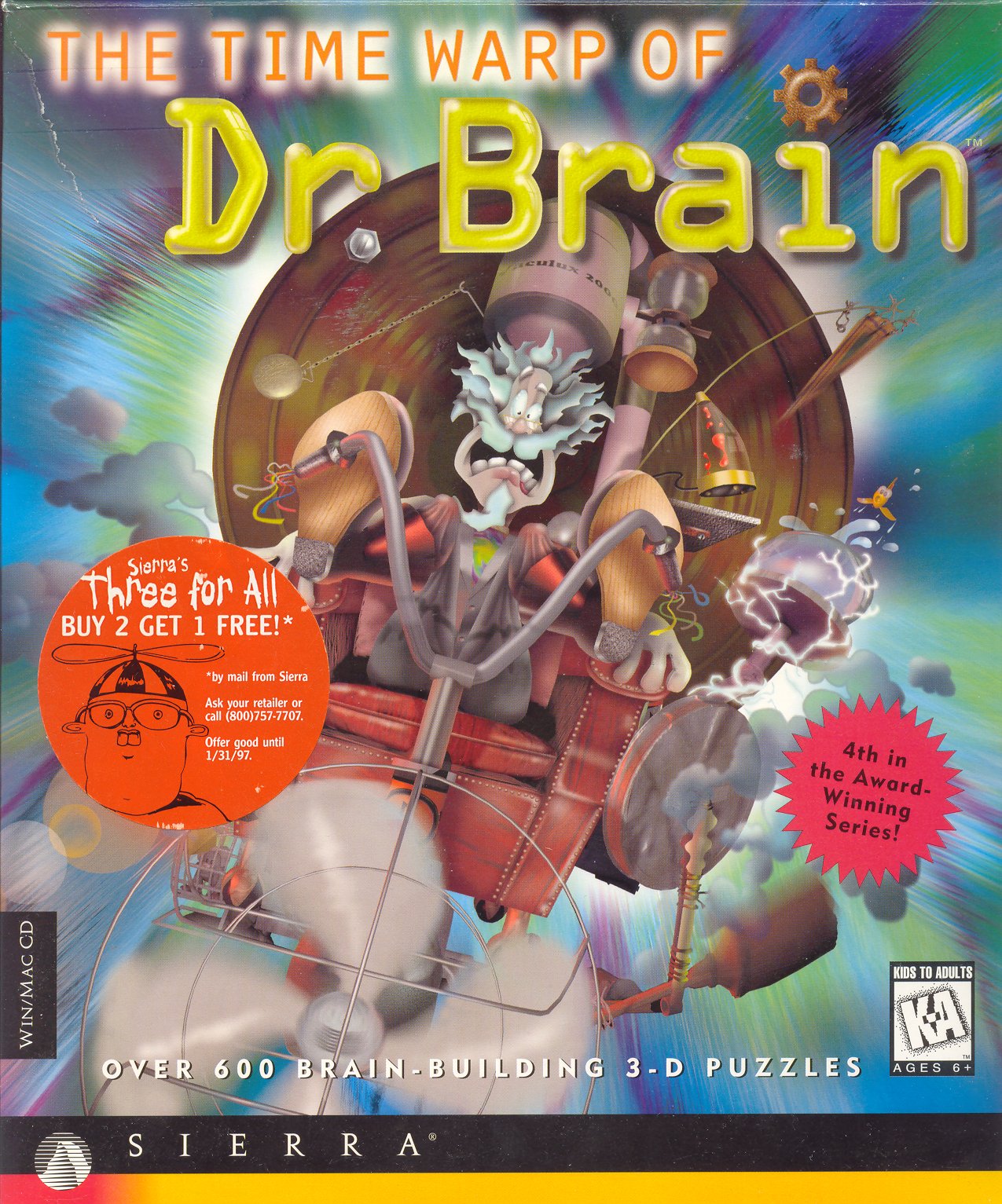 The Time Warp Of Dr. Brain box art