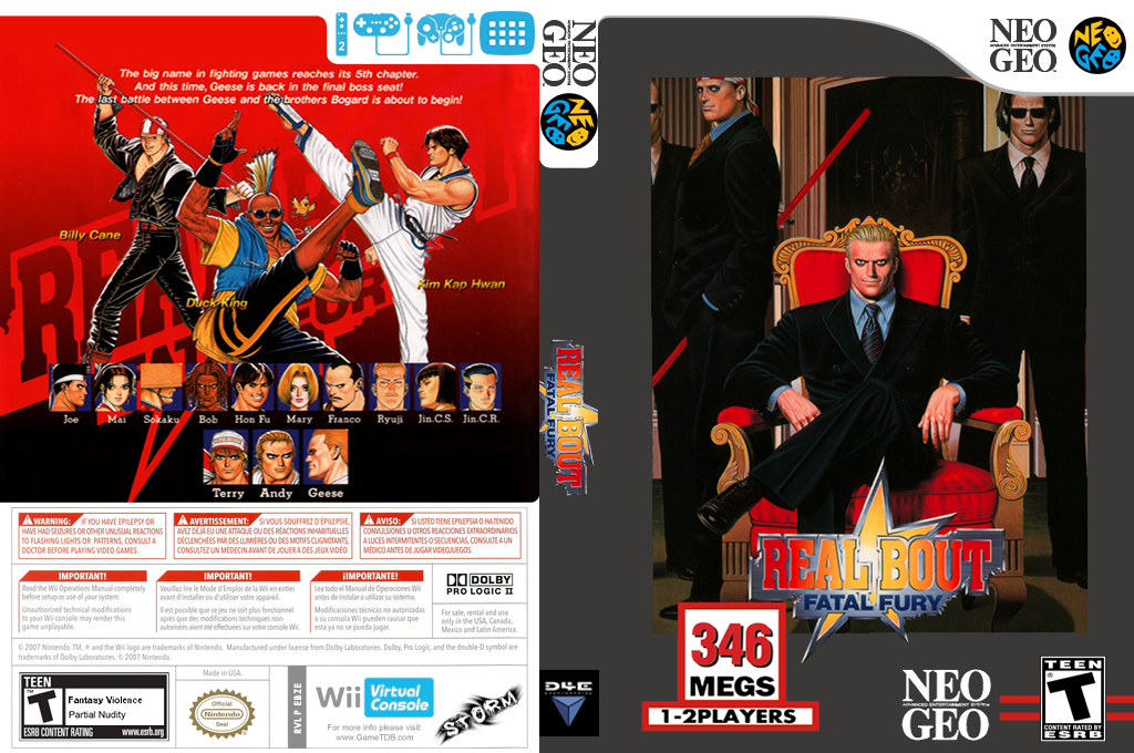 Real Bout Fatal Fury — box-texture (US)