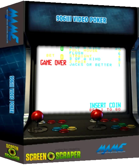 906iii Video Poker — box-3D (SS)