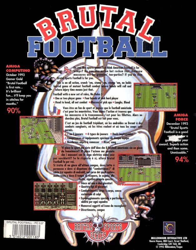 Brutal Football — box-2D-back (EU)