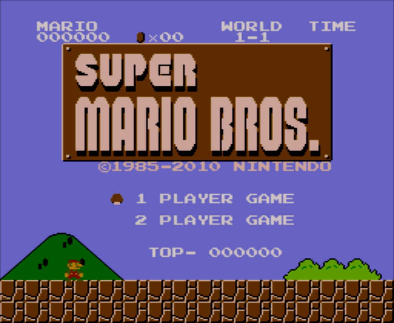 25th Anniversary SUPER MARIO BROS — sstitle (WOR)