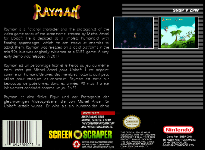 Rayman — box-2D-back (SS)