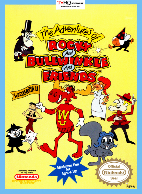 Adventures of Rocky and Bullwinkle and Friends, The box art