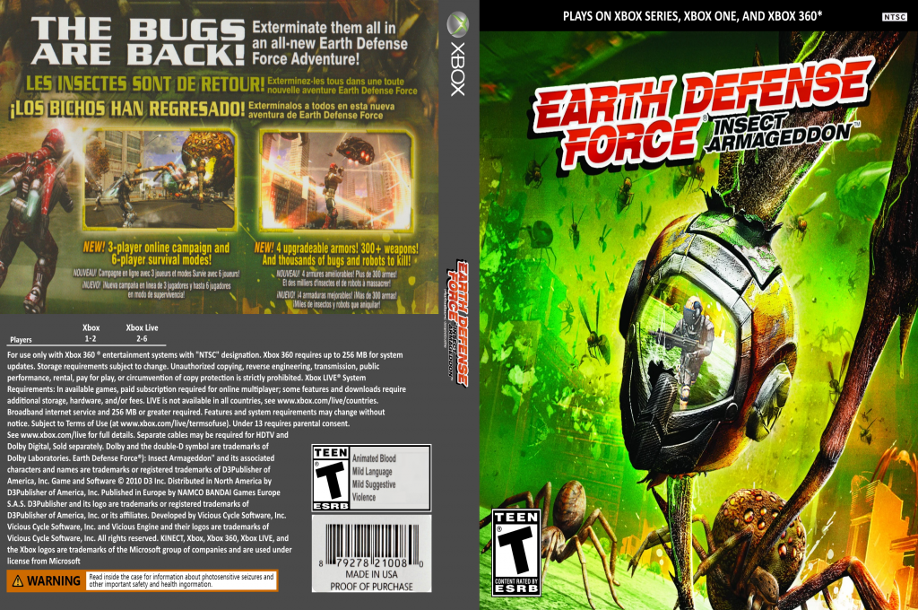 Earth Defense Force - Insect Armageddon — box-texture (US)