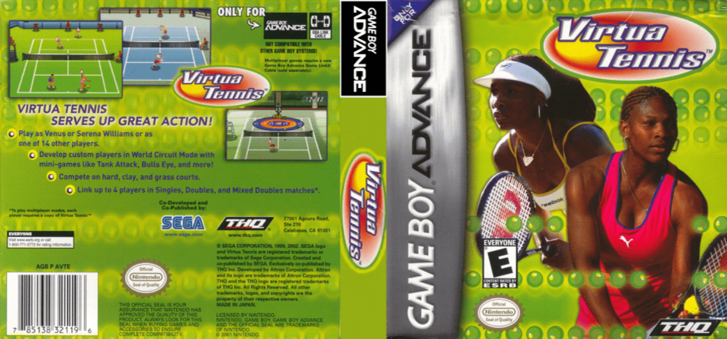 Virtua Tennis — box-texture (US)