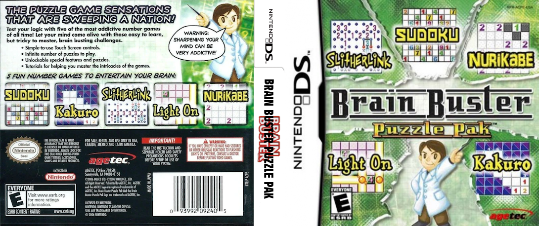 Brain Buster - Puzzle Pak — box-texture (US)