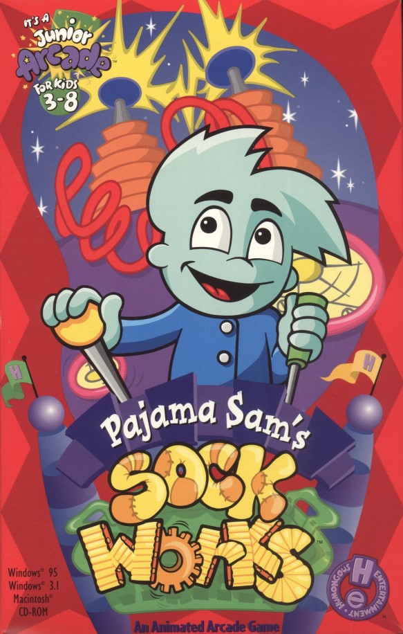 Pajama Sam's Sock Works box art