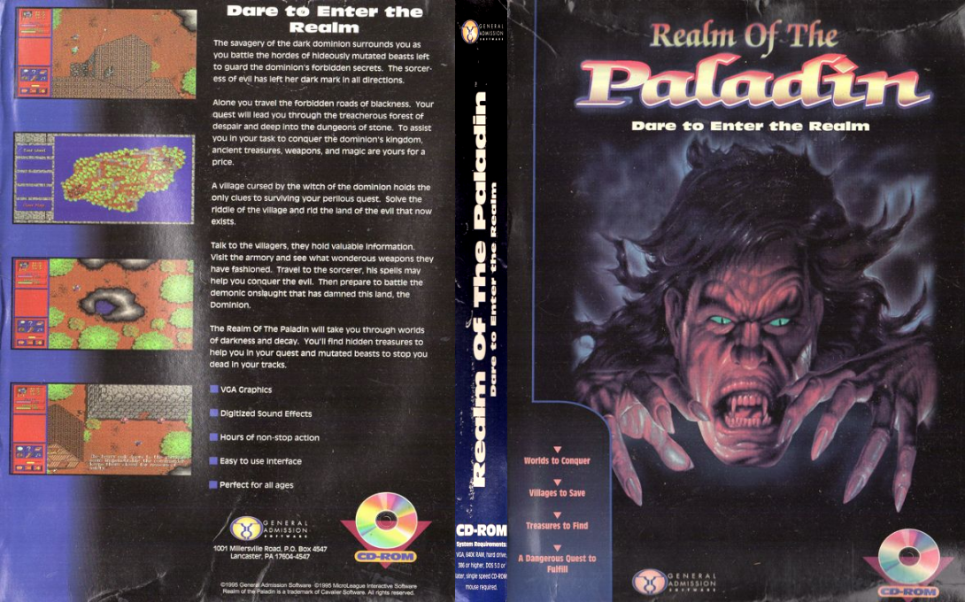 Realm of the Paladin Deceptions Plague — box-texture (US)