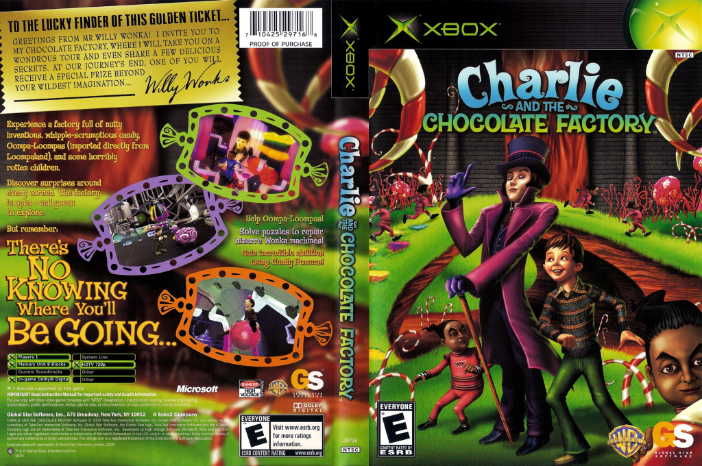 Charlie and the Chocolate Factory — box-texture (US)