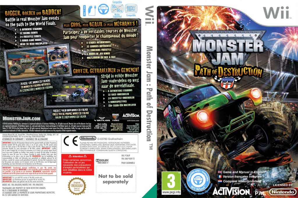 Monster Jam - Path Of Destruction — box-texture (US)