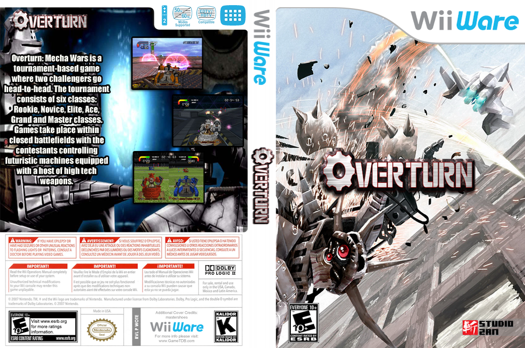 Overturn Mecha Wars — box-texture (US)