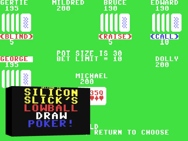 Silicon Slick's Lowball Draw Poker — mixrbv2 (WOR)