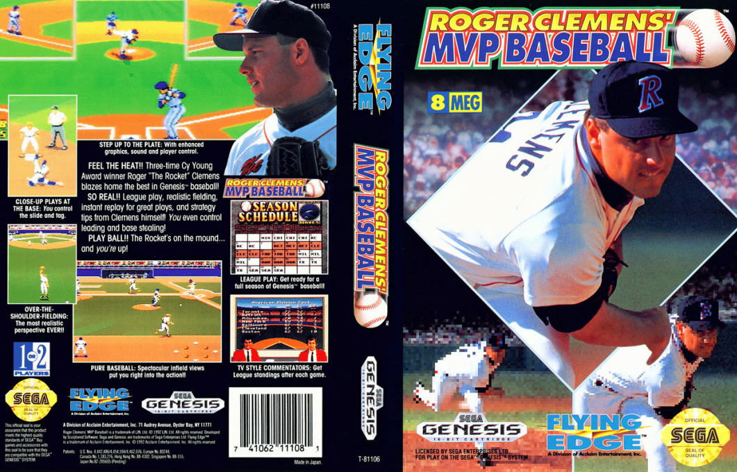 Roger Clemens' Mvp Baseball — box-texture (US)