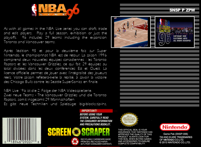 Nba Live 96 — box-2D-back (SS)