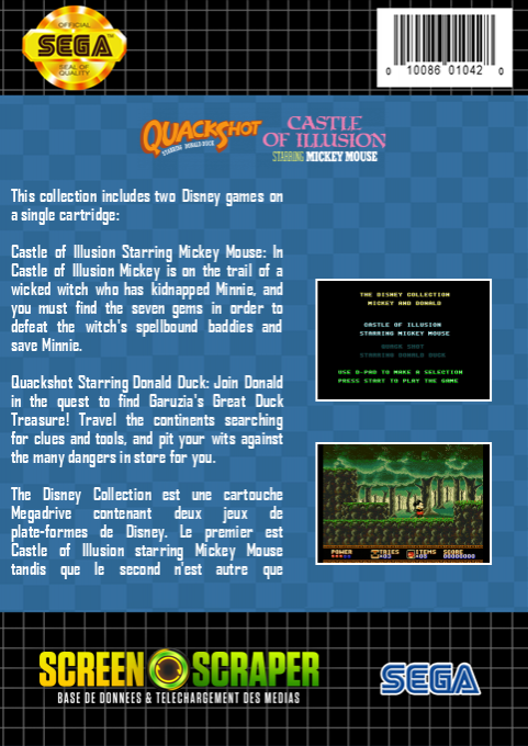 Disney Collection, The — box-2D-back (SS)