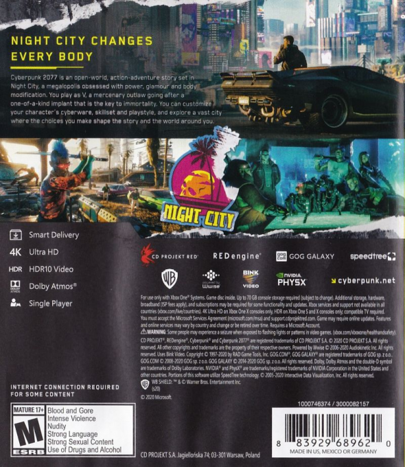 Cyberpunk 2077 — box-2D-back (US)