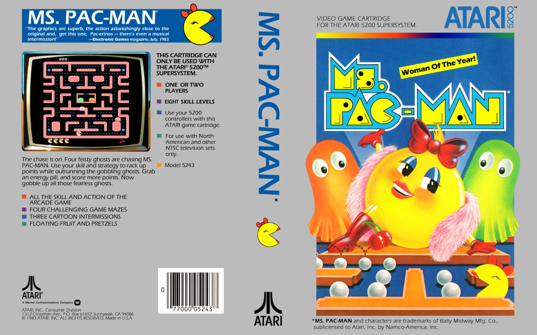 Ms. Pac-Man — box-texture (US)