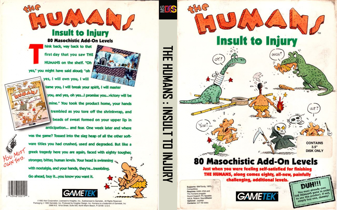 Human Race - The Jurassic Levels — box-texture (US)