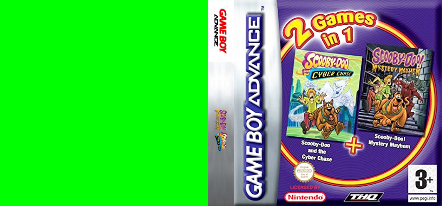 2 Games in 1 - Scooby-Doo! - Mystery Mayhem + Scooby-Doo and the Cyber Chase — box-texture (EU)