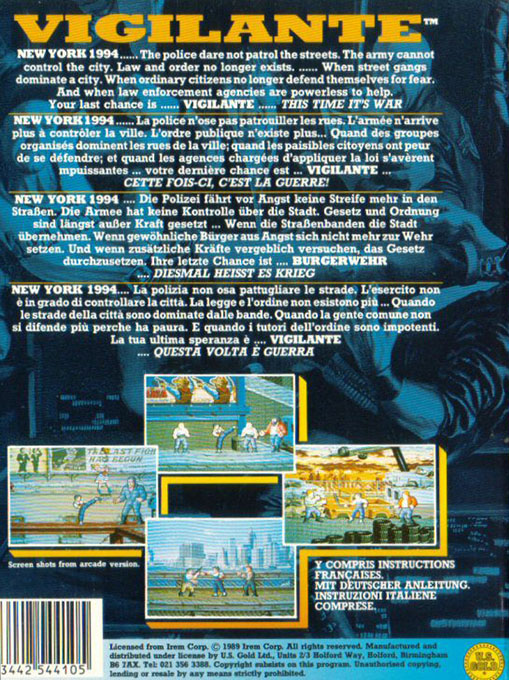 Vigilante — box-2D-back (EU)