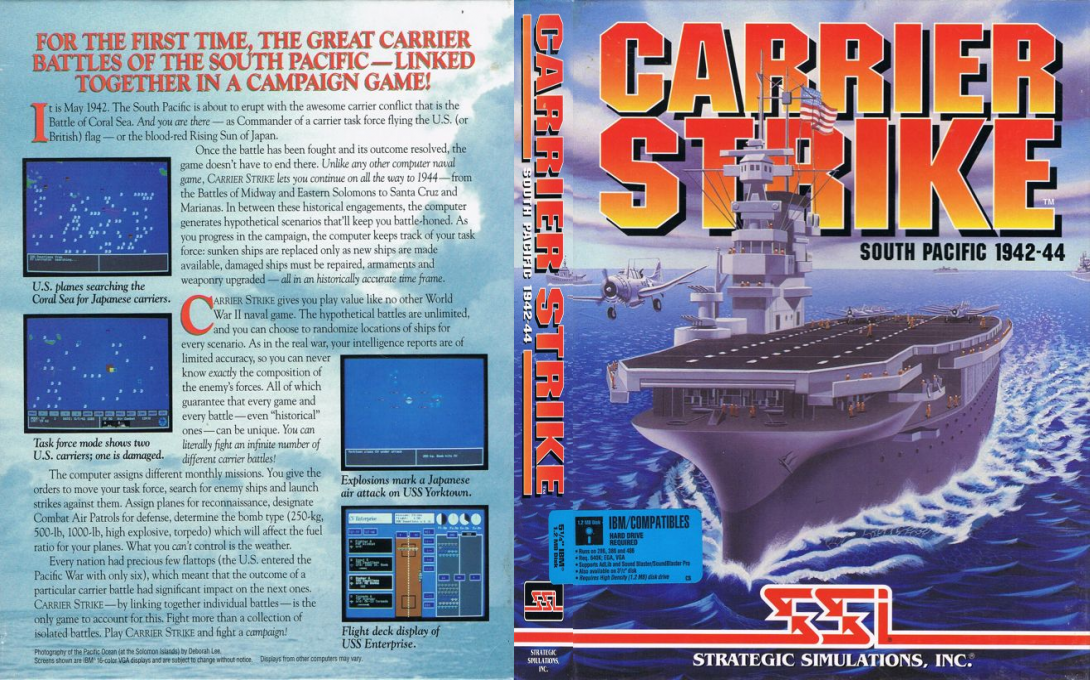 Carrier Strike - South Pacific 1942-44 — box-texture (US)