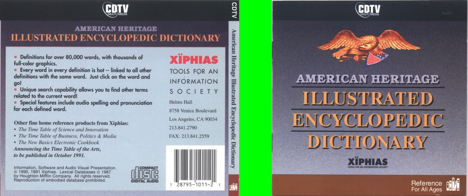 American Heritage - Illustrated Encyclopedic Dictionary - 1991a Edition — box-texture (WOR)