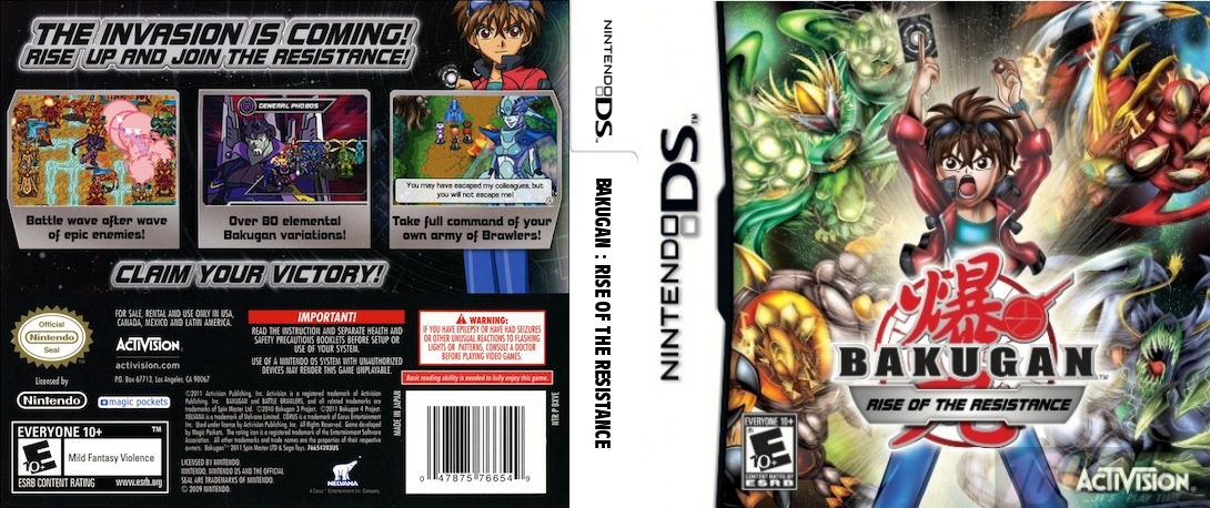 Bakugan - Rise of the Resistance — box-texture (US)