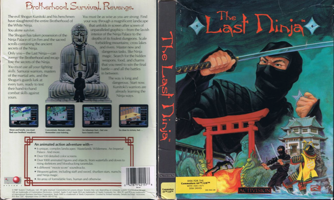 Last Ninja, The — box-texture (US)