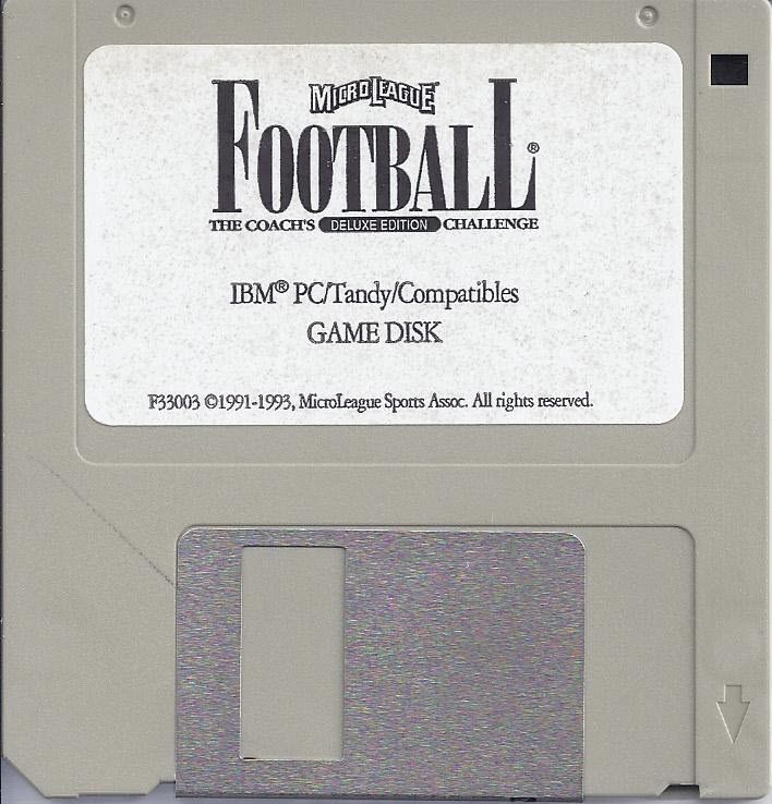 MicroLeague Football: The Coach's Challenge - Deluxe Edition — support-2D (US)
