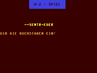 A-Z - Spiel — ss (DE)