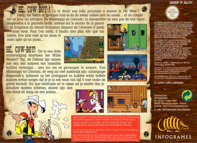 Lucky Luke — box-2D-back (EU)
