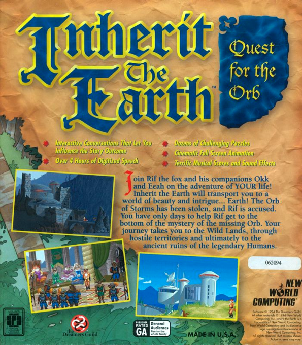 Inherit The Earth - Quest For The Orb — box-2D-back (US)